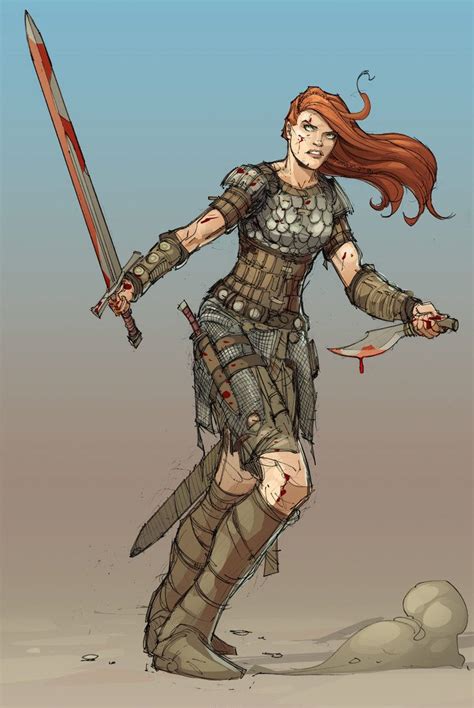 Red Sonja Colours Red Sonja Character Art Character Portraits
