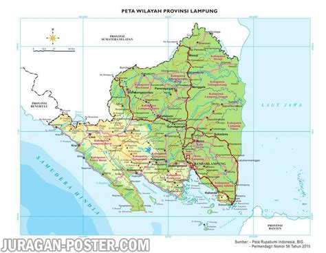 Download 15 Peta Lampung Koleksi Peta Afandi