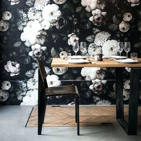 Ellie Cashman Design Dark Floral Wallpaper