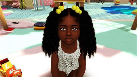 Hbcu Black Girl Toddler Hair Sims 4 Sims 4 Children Sims 4 Black Hair