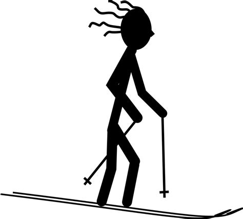 Skifahrer Ski Silhouette Kostenlose Vektorgrafik Auf Pixabay