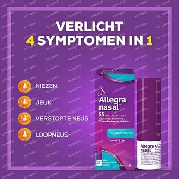 Allegra Nasal Neusspray Allergische Rhinitis Dosissen Hier Online Bestellen Farmaline Be