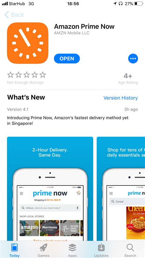 Amazon Prime Now Is Now Live On The App Store Rsingapore