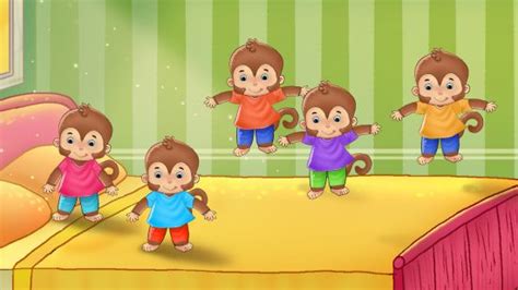 Cinco Monitos Saltando En La Cama Mi Baby Shower Virtual