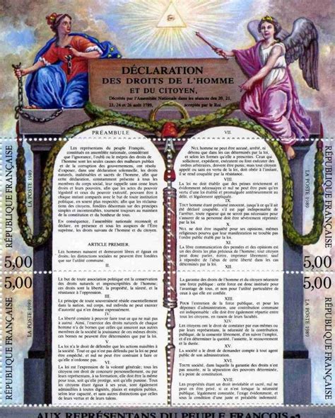Déclaration Des Droits De Lhomme Et Du Citoyen De 1789