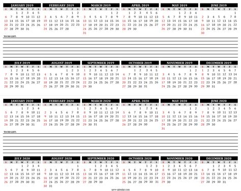 2019 2020 Calendar To Print Calendar Printables Print Calendar