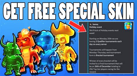 How To Get Free Special Skin In Stumble Guys Stumble Guys New Holiday
