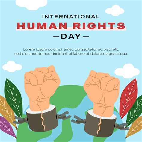 Premium Vector International Human Rights Day Vector With Globe