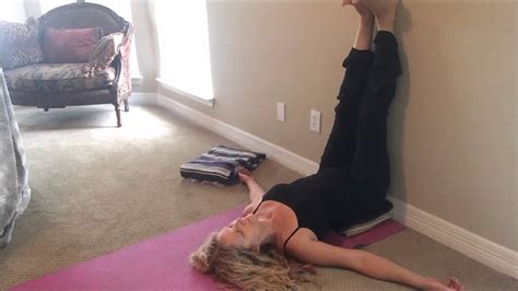 Legs Up The Wall Yoga Pose Youtube