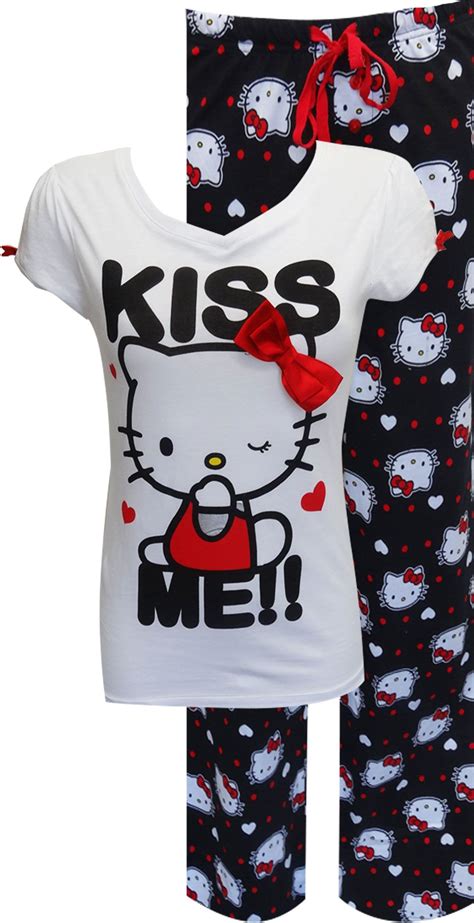 Hello Kitty Kiss Me Pajama Hello Kitty Clothes Hello Kitty Cute Pajamas
