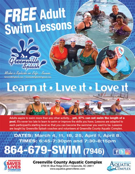 Adult Learn To Swim Greenville Splash Masters
