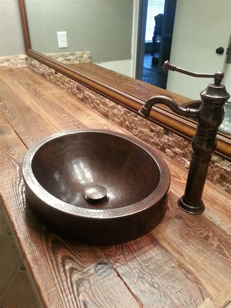 Wood bathtub wood sink wooden bathroom cabin bathrooms rustic bathrooms rustic bathroom designs bathroom interior design rustic outdoor spaces wood interiors. Rustic bathroom- reclaimed wood | Wood sink, Bathroom countertops diy, Wood countertops