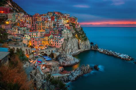 Wallpaper Landscape Sea City Italy Bay Reflection Coast Cliff