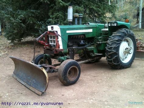 Antique Model 1950 Oliver Tractor From The Later 1960s Diesel Tractor