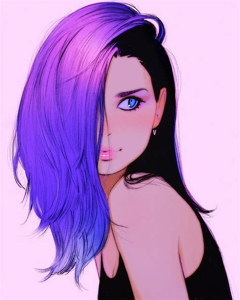Discover 132 Anime Purple Hair Girl Latest Vn