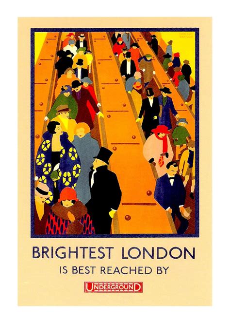 Vintage London Tube Poster London Poster London Transport Museum