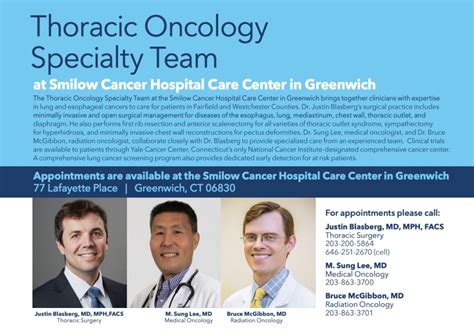 Thoracic Oncology Specialty Team