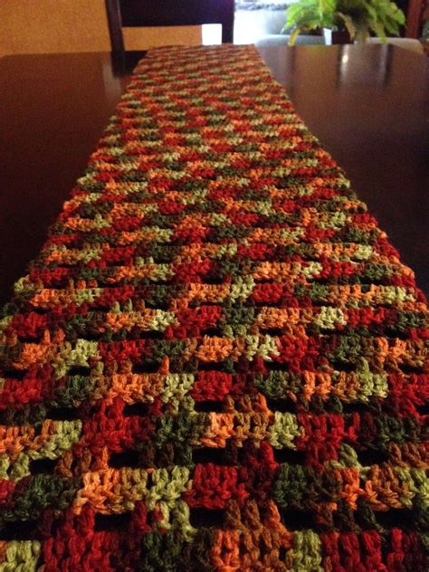 Fall Crochet Table Runner Bobble Crochet Crochet Dress Pattern Free