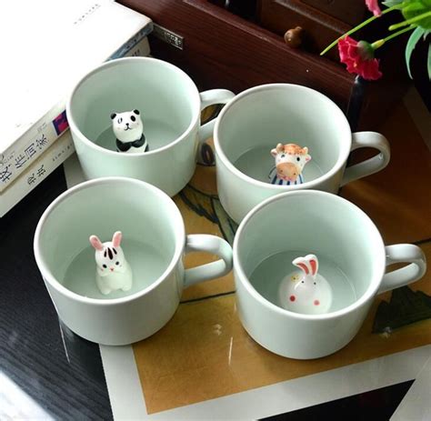Creative Ceramic Cup Coffee Mug 3d Milk Cup With Animal Cute Cartoon