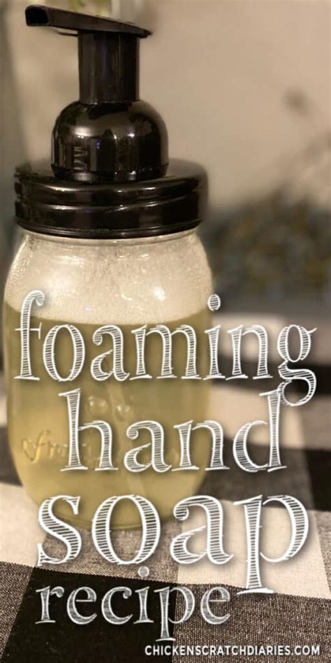 Diy Foaming Hand Soap Recipe Frugal Solution For Dry Hands Chicken