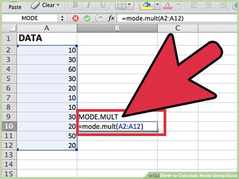 How To Calculate Mode Using Excel 10 Steps With Pictures
