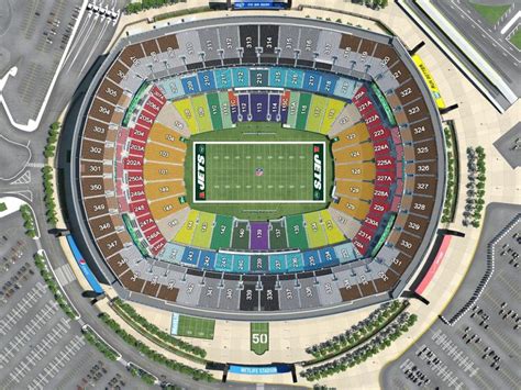 Giants Stadium Seating Map Giants Seat Map New York Usa