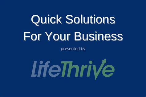 Quick Solutions For Your Business Trust Scenario One Lifethrive