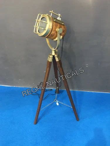 Nautical Floor Lamp With Tripod Stand Studio Lamp Spot Search Vintage