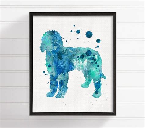 Goldendoodle Art Watercolor Painting Printable Wall Art Etsy