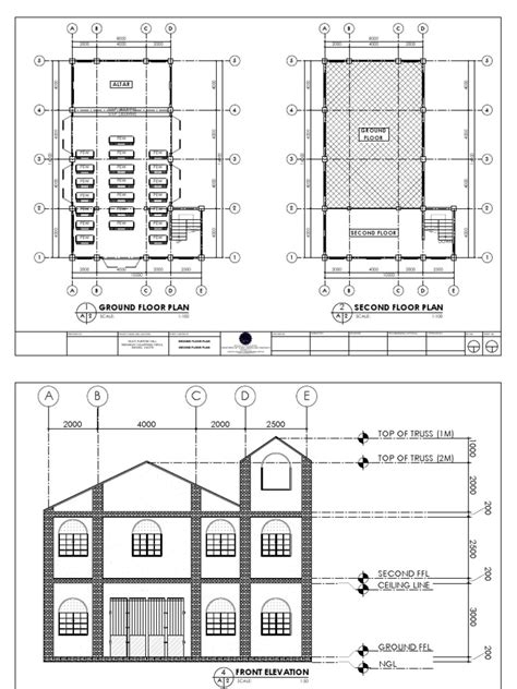 Floor Plans Of A Multi Purpose Hall Showing Seating Arrangements And