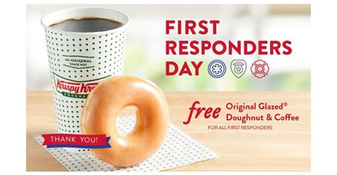 Krispy Kreme Honors First Responders With Free Doughnut And Coffee On