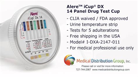 Alere Icup Dx 14 Panel Drug Test Cup I Dxa 2147 011 Youtube