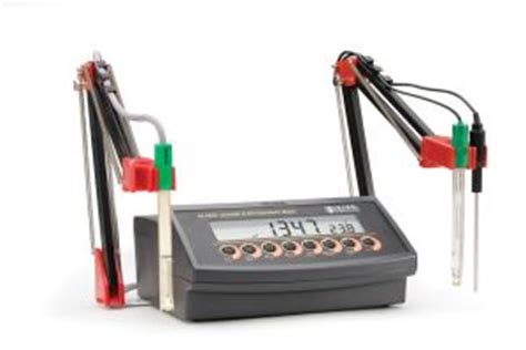 The measured specific conductance should be near the standard. Hanna HI 2550 Digital Bench-model pH-Conductivity-TDS ...