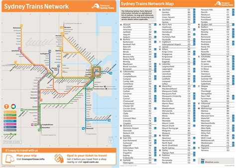 Sydney Trains Network Map Max 