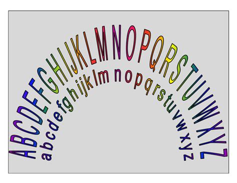These arcs are available in both uppercase and lowercase and have been provided . rainbow alphabet arc | Teaching Resources