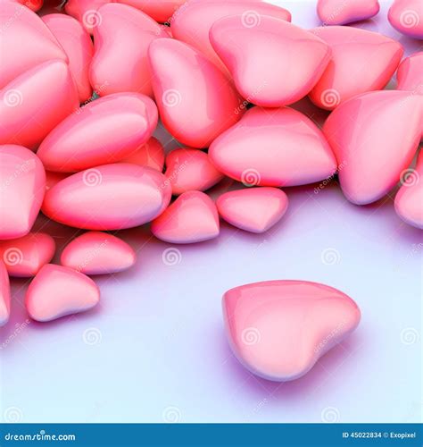 Pile Of Hearts Over A Surface Stock Photo Image Of Amour Graphics