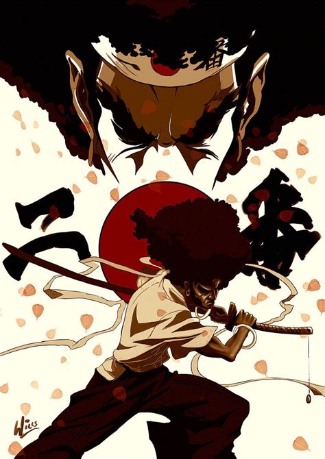 Afro Samurai By Mrwills Afro Samurai 사무라이 아트 만화 예술 사무라이 전사 남자 캐릭터