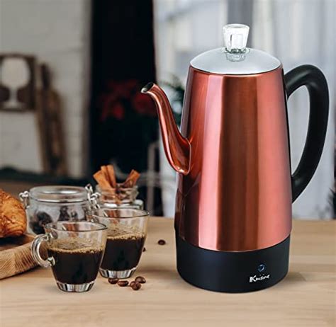 Number 1 In Service Euro Cuisine Electric Percolator Coffee Maker Stainless Steel Coffee