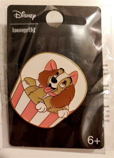 loungefly lady and the tramp enamel pin lady cute presents loungefly disney lady and the tramp