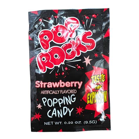 Pop Rocks Strawberry Popping Candy 24 X 9g Jdm Distributors Ltd