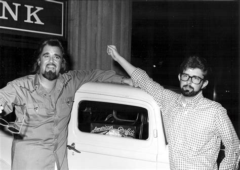 Wolfman Jack And George Lucas On The Set Of American Graffiti 1973