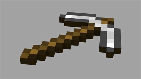 3d Model Minecraft Pickaxe Vr Ar Low Poly Cgtrader