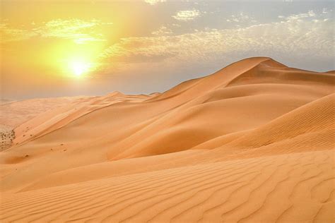 Arabian Desert Dunes At Sunset Photograph By Nate Hovee