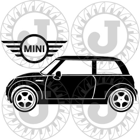 Mini Cooper Svg And Dxf Cutting Files Etsy Uk