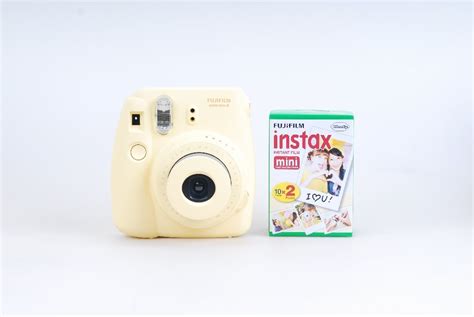Fujifilm Instax Mini 8 Yellow Instant Photo Camera Plus Mini Film 1