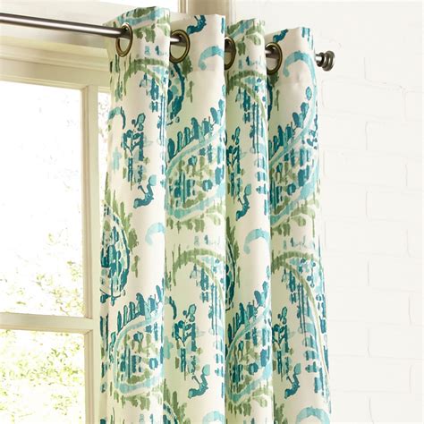 See more ideas about blue curtains, curtains, house interior. Paisley Spa Blue 96" Grommet Curtain | Pier 1 Imports ...