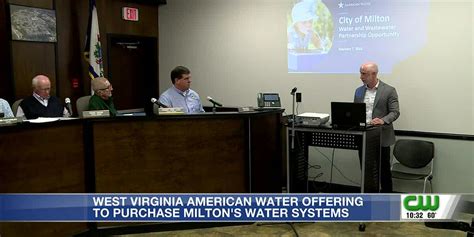 West Virginia American Water Offering To Purchase Miltons Water System