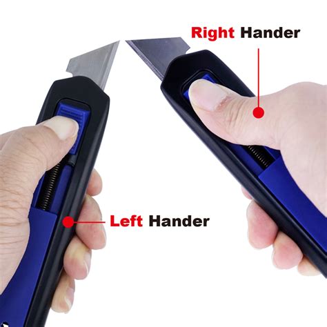 Safety Retractable Knife With Blade For Right And Left Hand Handy Twins