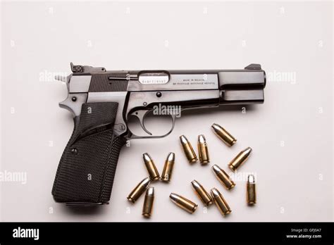 Browning Hi Power 9mm Pistol Stock Photo Alamy