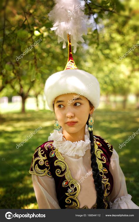 Beautiful Kazakh Woman In National Costume Stock Photo By Gaukhar Yerk